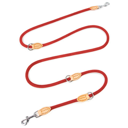 Laisse multifonctionnelle nouvelle génération pour chiens, 2,1 m, réglable et en nylon, pour chiens de grande taille, mains libres, universelle.
