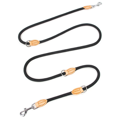 Laisse multifonctionnelle nouvelle génération pour chiens, 2,1 m, réglable et en nylon, pour chiens de grande taille, mains libres, universelle.