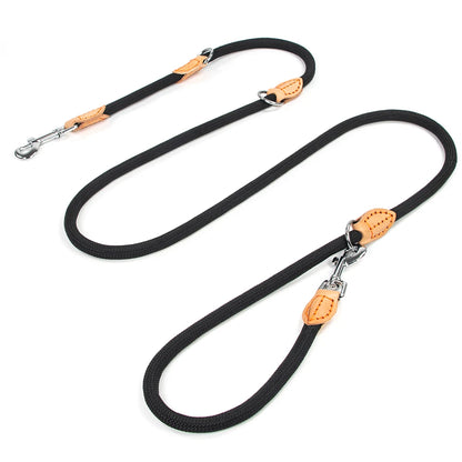 Laisse multifonctionnelle nouvelle génération pour chiens, 2,1 m, réglable et en nylon, pour chiens de grande taille, mains libres, universelle.