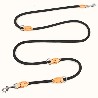 Laisse multifonctionnelle nouvelle génération pour chiens, 2,1 m, réglable et en nylon, pour chiens de grande taille, mains libres, universelle.