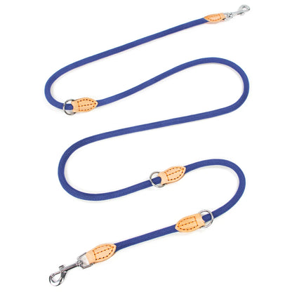 Laisse multifonctionnelle nouvelle génération pour chiens, 2,1 m, réglable et en nylon, pour chiens de grande taille, mains libres, universelle.