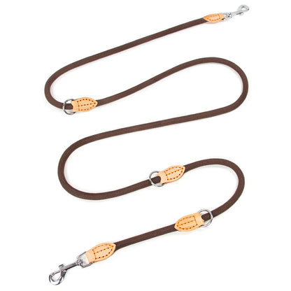 Laisse multifonctionnelle nouvelle génération pour chiens, 2,1 m, réglable et en nylon, pour chiens de grande taille, mains libres, universelle.